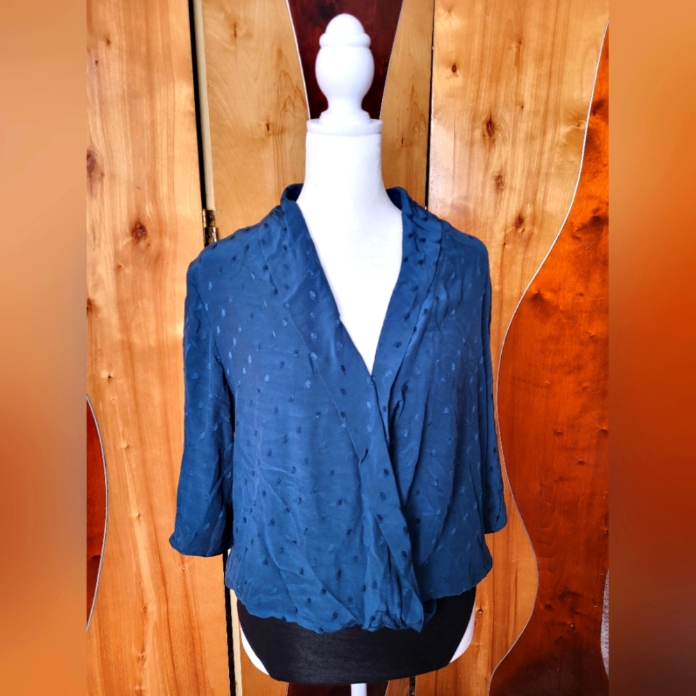 NEW LOOK Silk Blouse / Bodysuit in Rich Teal